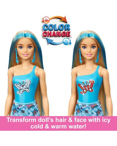 Păpușă Barbie  Color Reveal - Rainbow Groovy, sortiment  - 4