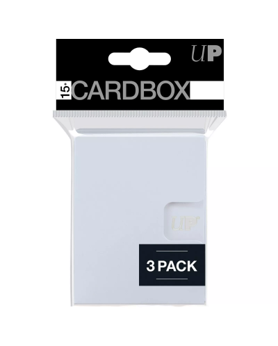 Cutie pentru cărți Ultra Pro - Card Box 3-pack, White (15+ buc.) - 1