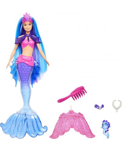 Păpușă Barbie - Mermaid Malibu, cu accesorii  - 1