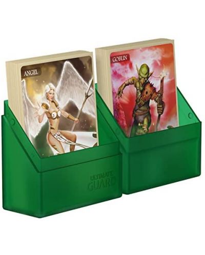 Cutie pentru carti de joc Ultimate Guard Boulder Deck Case Standard Size - Emerald (40 buc.) - 3
