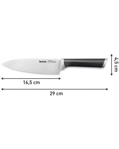 Cuțit de bucătărie Tefal - Ever Sharp, K2569004, 16.5 cm, negru - 4