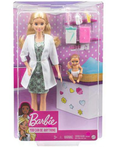 Papusa Barbie Careers - Barbie pediatru, cu accesorii - 1