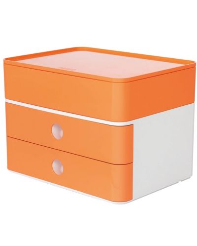 Cutie modulara cu 2 buzunare Han - Allison smart plus, portocalie - 1