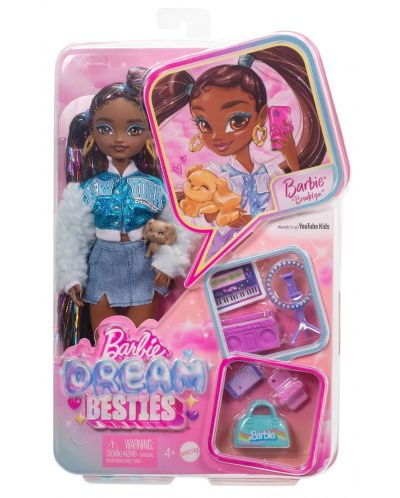 Păpuşă Barbie Dream Besties - Brooklyn, cu 9 accesorii muzicale