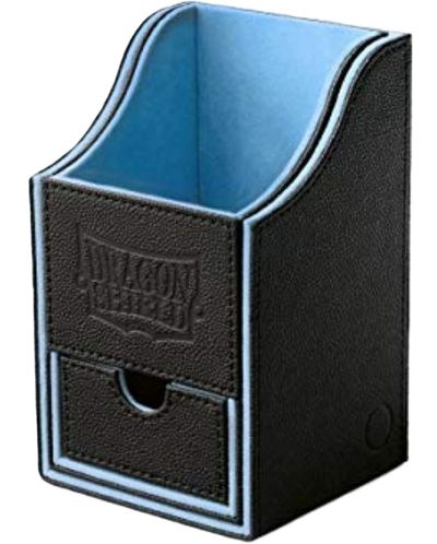 Cutie pentru carti de joc Dragon Shield Nest Box - Black/Blue (100 buc.) - 1