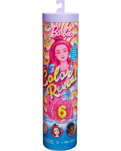 Păpușă Barbie  Color Reveal - Rainbow Groovy, sortiment  - 2