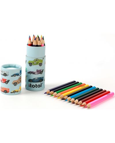 Cutie de creioane I-Total Cars - 12 culori - 3