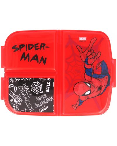 Caserolă Spiderman - cu 3 compartimente - 4