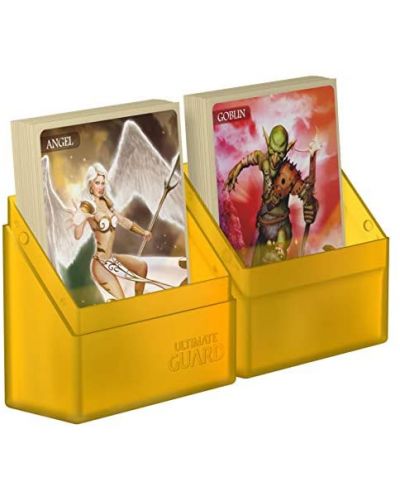Cutie pentru carti de joc Guard Boulder Deck Case Standard Size - Amber (40 buc.) - 3