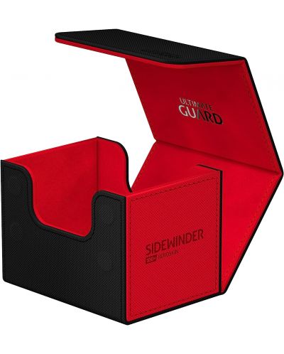 Cutie pentru carduri Ultimate Guard Sidewinder 100+ XenoSkin Synergy - Black/Red - 4