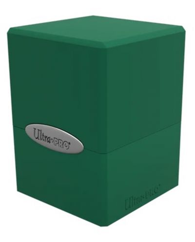 Cutie pentru cărți Ultra Pro Satin Cube - Forest Green (100+ buc.) - 1