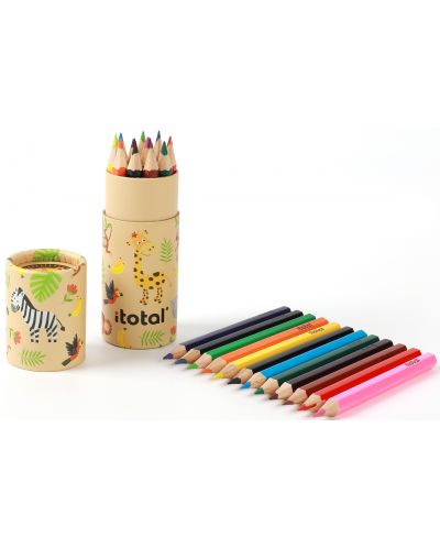 Cutie de creioane I-Total Animals - 12 culori - 3