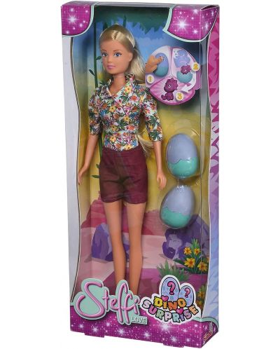 Simba Toys Steffi Love doll - Steffi cu mici dinozauri  - 1