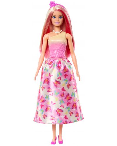 Păpușă Barbie  - Barbie cu parul roz - 2