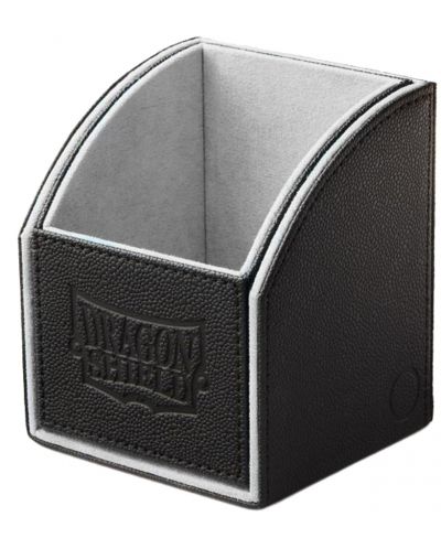 Cutie pentru carti de joc Dragon Shield Nest Box - Black/Light Grey (100 buc.) - 1