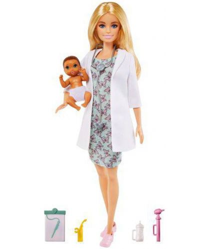 Papusa Barbie Careers - Barbie pediatru, cu accesorii - 2