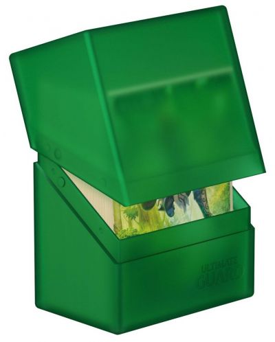 Cutie pentru carti Ultimate Guard Boulder Deck Case - Standard Size - Verde (80 buc.) - 2