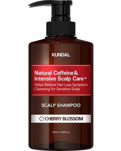 Kundal Șampon Caffeine Scalp, cireșe, 500 ml - 1