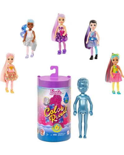 Papusa Mattel Barbie Color Reveal - Chelsea, sortiment - 8