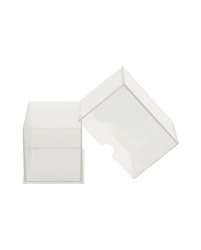 Cutie pentru cărți Ultra Pro - Eclipse 2-Piece Deck Box, Arctic White (100+ buc.) - 2