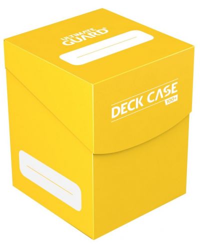 Cutie pentru carti Ultimate Guard Deck Case Standard Size - Galbena (100 bucati)	 - 1