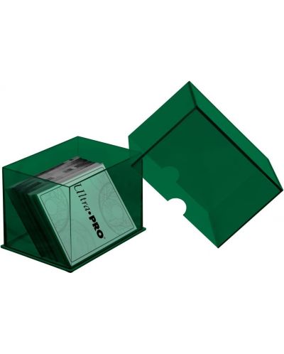 Cutie pentru cărți Ultra Pro - Eclipse 2-Piece Deck Box, Forest Green (100+ buc.) - 2