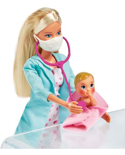 Papusa Simba Toys Steffi Love - Steffi, medic pediatru - 3