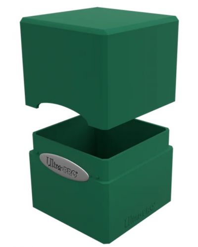 Cutie pentru cărți Ultra Pro Satin Cube - Forest Green (100+ buc.) - 2