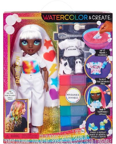 Păpuşă MGA Entertainment Rainbow High - WaterColor & Create, cu
