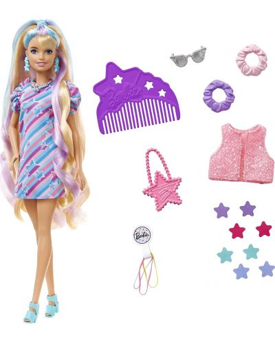Păpușa Barbie Totally hair - Cu păr blond și accesorii - 2