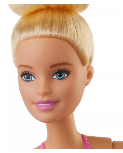 Papusa Mattel Barbie - Balerina, cu par blond si rochie roz - 4