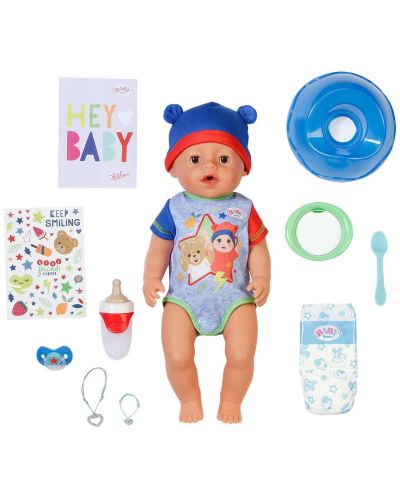 Papusa-bebe Zapf Creation, Baby Born - Cu accesorii, baiat | Ozone.ro