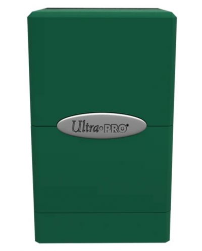 Cutie pentru cărți Ultra Pro Satin Tower - Green (100+ buc.) - 1