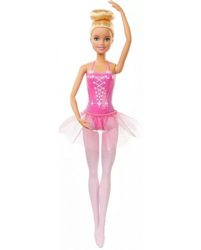 Papusa Mattel Barbie - Balerina, cu par blond si rochie roz - 2