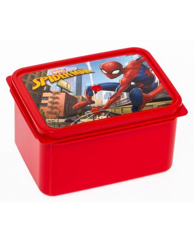 Cutie pentru pranz Disney - Spiderman, din plastic  - 1