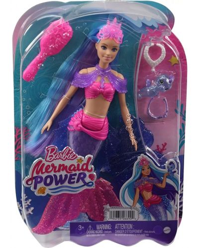 Păpușă Barbie - Mermaid Malibu, cu accesorii  - 4