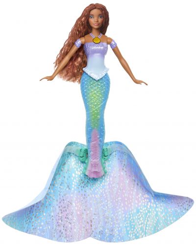 Disney The Little Mermaid Doll - Ariel cu rochie-coadă - 5
