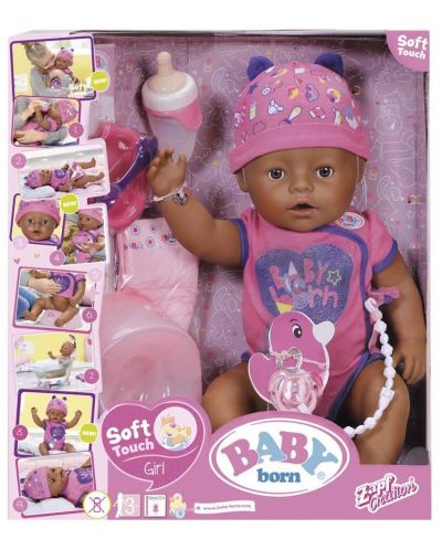 Papusa-bebe Zapf Creation Baby Born, cu accesorii - 1