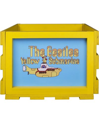 Cutie pentru discuri de pick-up Crosley - Yellow Submarine, galben/albastru - 1