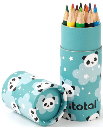 Cutie de creioane I-Total Panda - 12 culori - 2