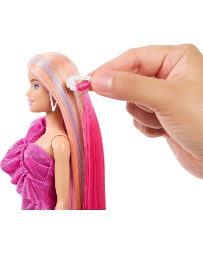 Păpușă Barbie  Fun & Fancy Hair - Cu păr lung vopsit și accesorii - 5