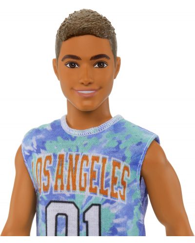 Păpușă Barbie  Fashionistas - 212, Ken, tricou Los Angeles - 2