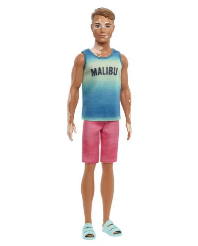 Păpușa Barbie Fashionistas - Ken, cu tricou Malibu - 2