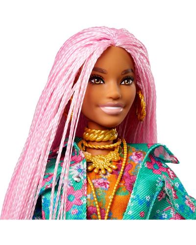 Papusa Mattel Barbie Extra - Cu codite impletite si accesorii - 3