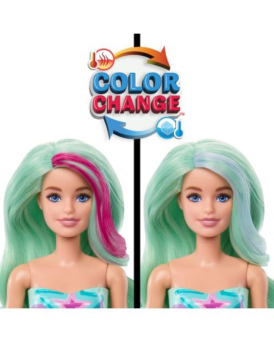 Păpușă Barbie  Color Reveal - Sirenă, sortiment  - 4