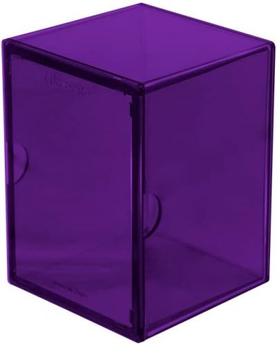 Cutie pentru cărți Ultra Pro - Eclipse 2-Piece Deck Box, Royal Purple (100+ buc.) - 1