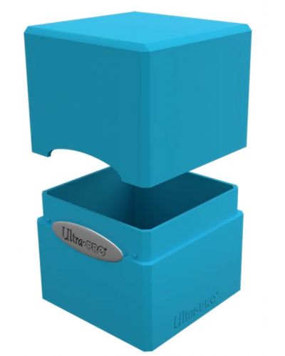 Cutie pentru cărți Ultra Pro Satin Cube - Sky Blue (100+ buc.) - 2
