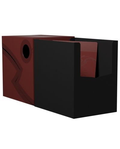 Cutie pentru carti de joc Dragon Shield Double Shell - Blood Red/Black (150 buc.) - 2