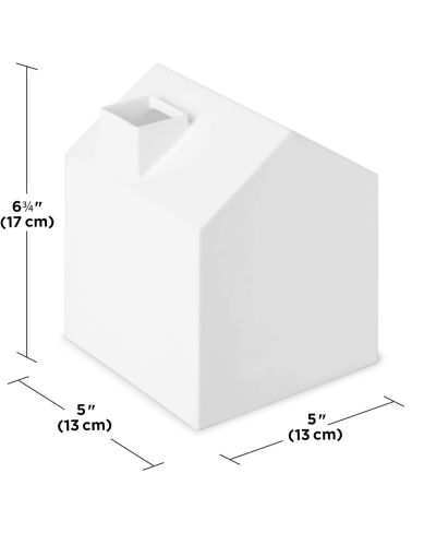 Cutie pentru servetele Umbra - Casa, 17 x 13 x 13 cm, alb - 5
