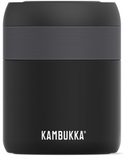 Cutie pentru mâncare și băutură Kambukka - Bora, 600 ml, Mat negru - 1